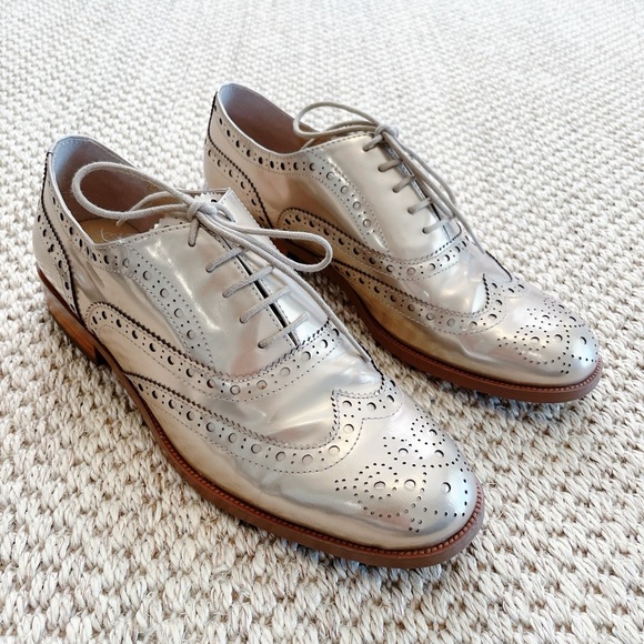 Botkier Shoes - Botkier Women's Callista Metallic Wingtip Oxford Loafers Bloomingdales gold 7.5